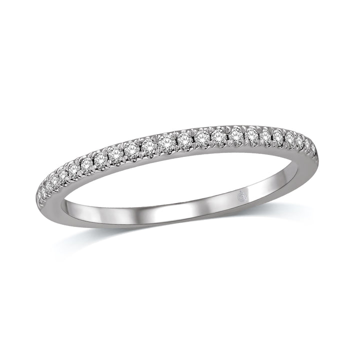 14K White Gold 1/6 Ct.Tw. Diamond Anniversary Band