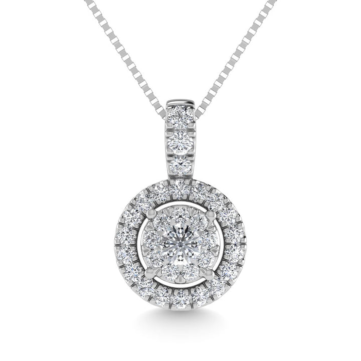 Diamond 1/4 Ct.Tw. Fashion Pendant in 14K White Gold