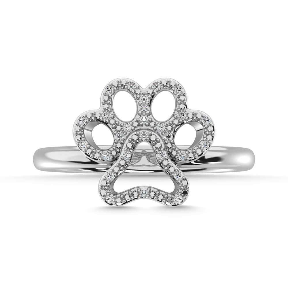 Diamond 1/20 Ct.Tw. Fashion Ring in 10K White Gold