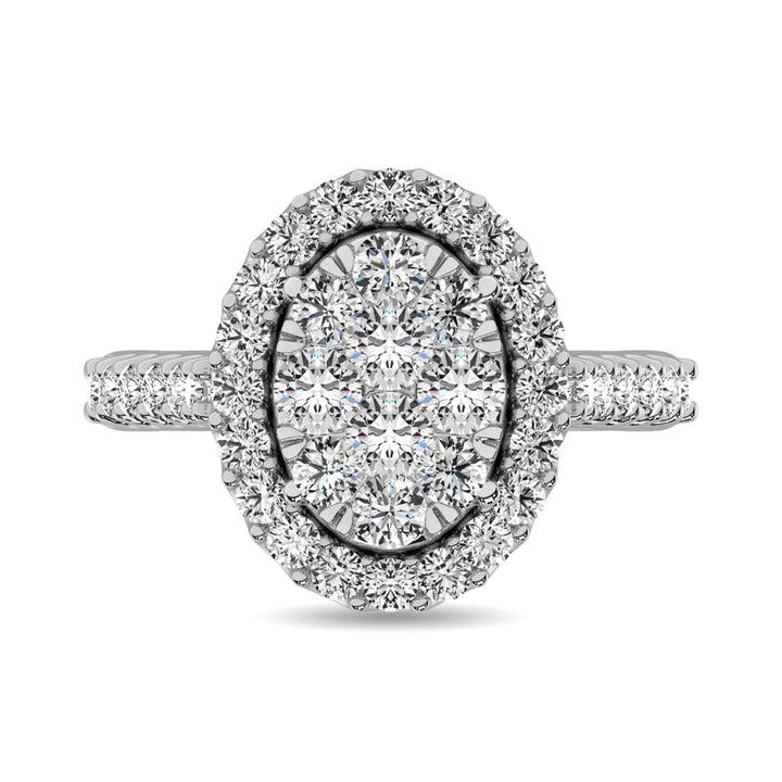 14K White Gold 3/4 Ct.tw Diamond Fashion Ring