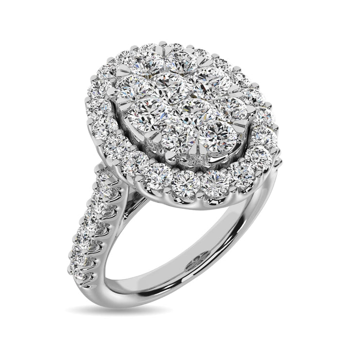 14K White Gold 3/4 Ct.tw Diamond Fashion Ring