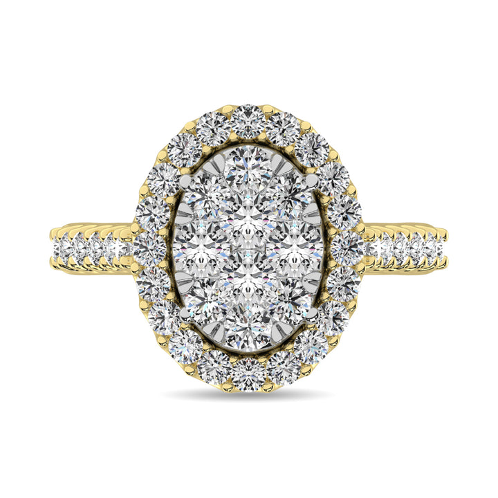 14K Yellow Gold 3/4 Ct.tw Diamond Fashion Ring