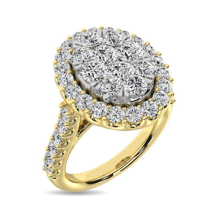 14K Yellow Gold 3/4 Ct.tw Diamond Fashion Ring