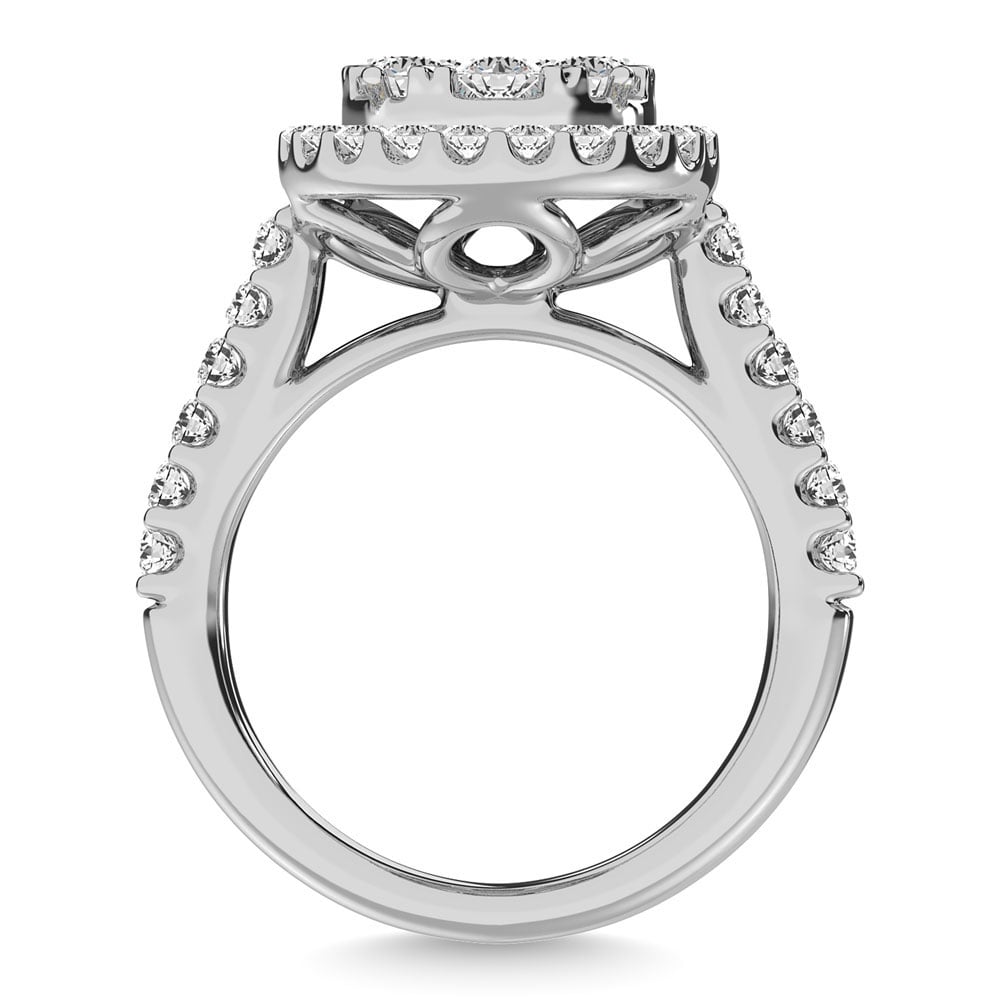 14K White Gold 3/4 Ct.tw Diamond Fashion Ring