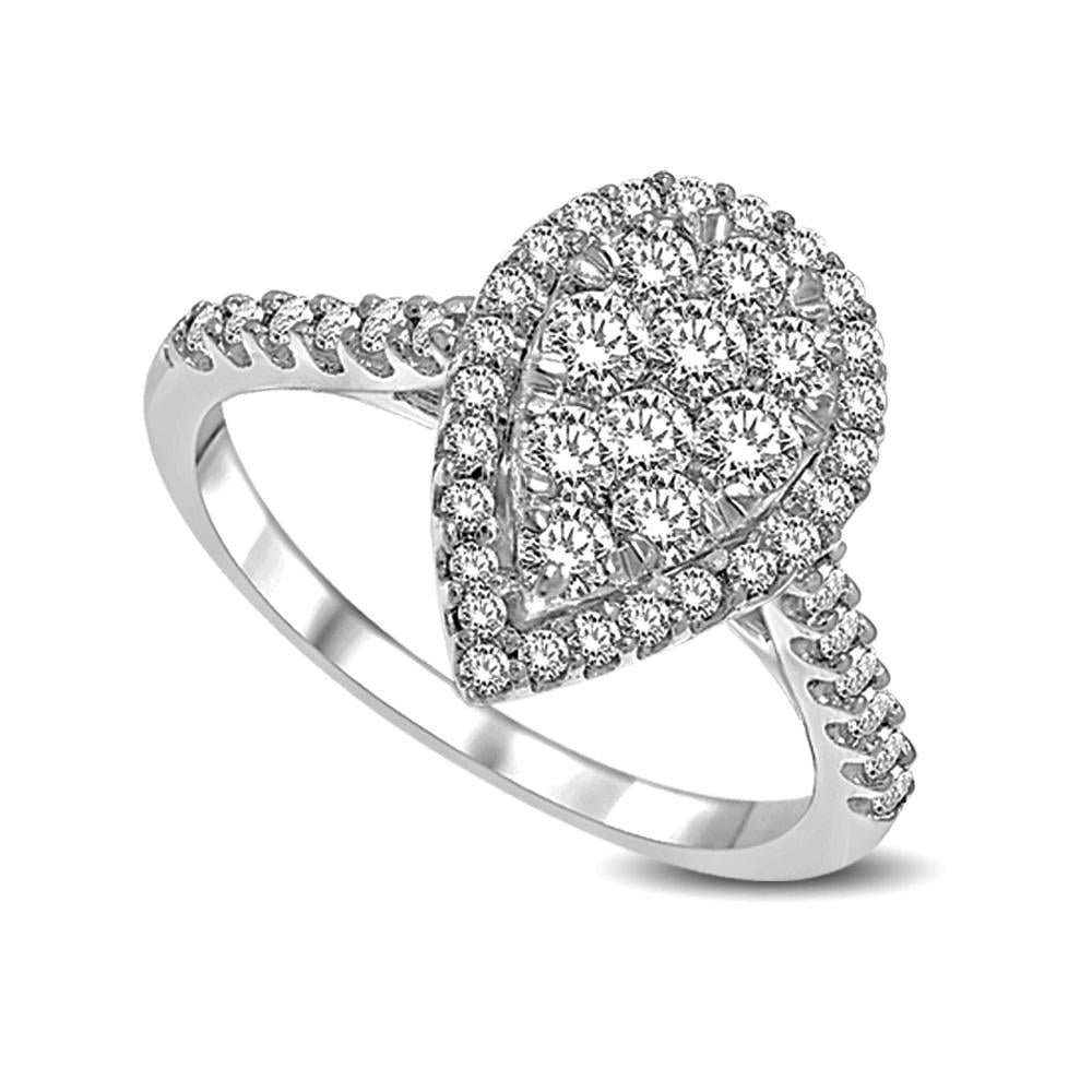 14K White Gold 2 Ctw Diamond Fashion Ring
