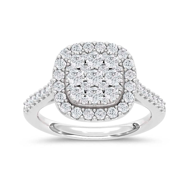 14K White Gold 1 1/5 Ct.tw Diamond Fashion Ring