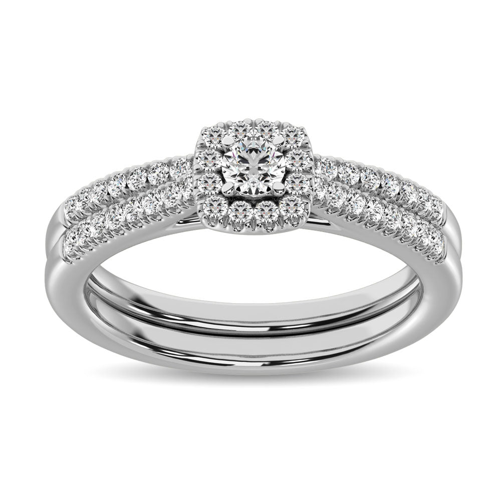 10K White Gold 2/5 Ct.tw Diamond Engagement Ring