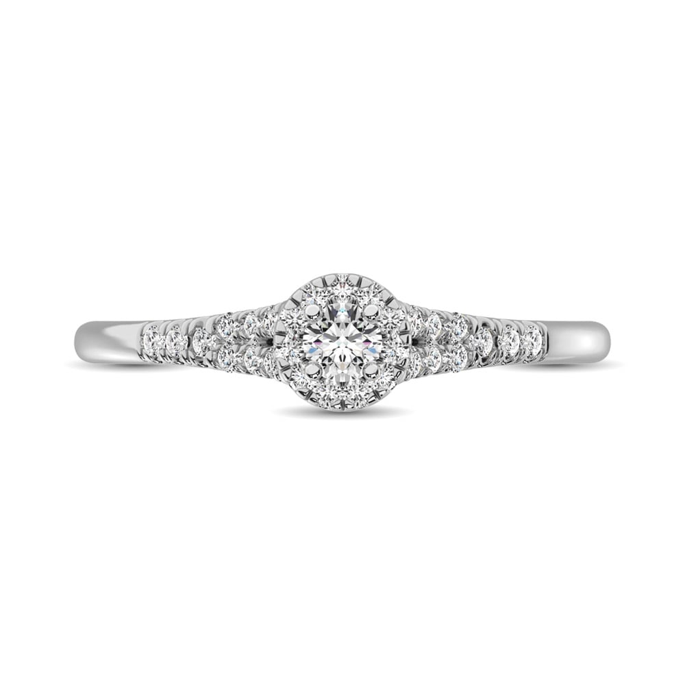 Diamond Engagement Ring 1/4 Ct.tw in 10K White Gold