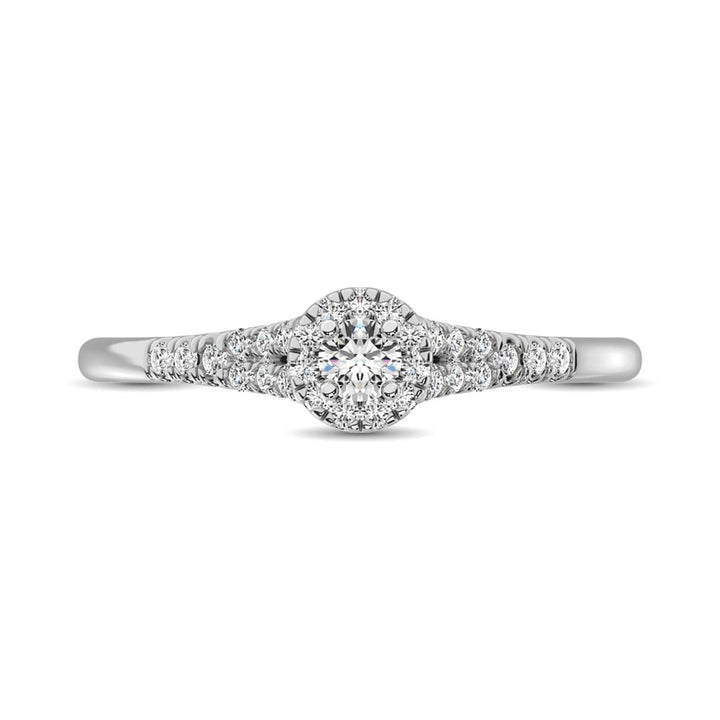 Diamond Engagement Ring 1/4 Ct.tw in 10K White Gold