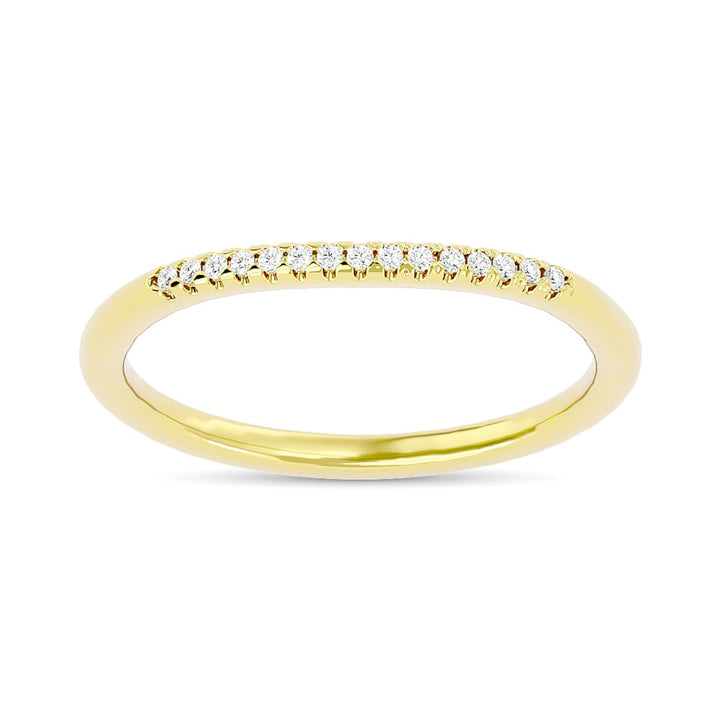 Diamond 1/20 Ct.tw Round-cut Wedding Band in 10K Yellow Gold