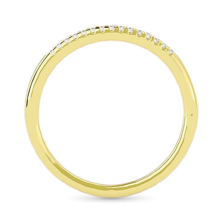 Diamond 1/20 Ct.tw Round-cut Wedding Band in 10K Yellow Gold