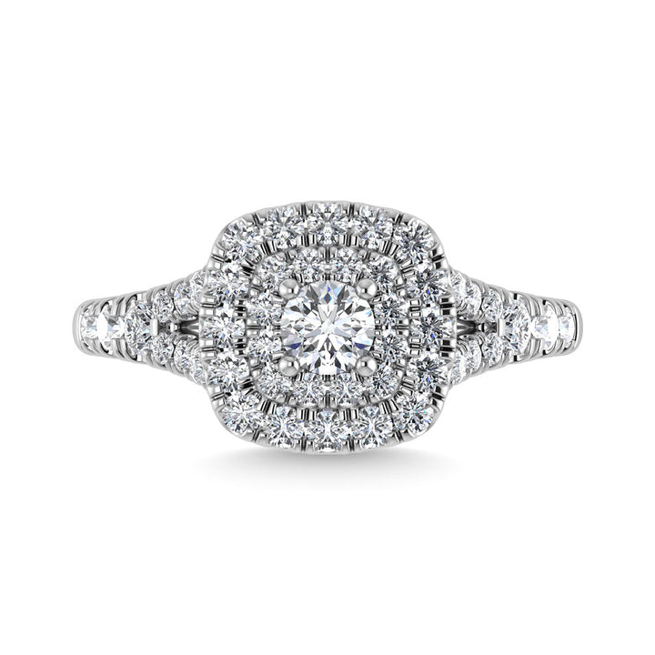 Diamond 1 Ct.Tw. Engagement Ring in 14K White Gold