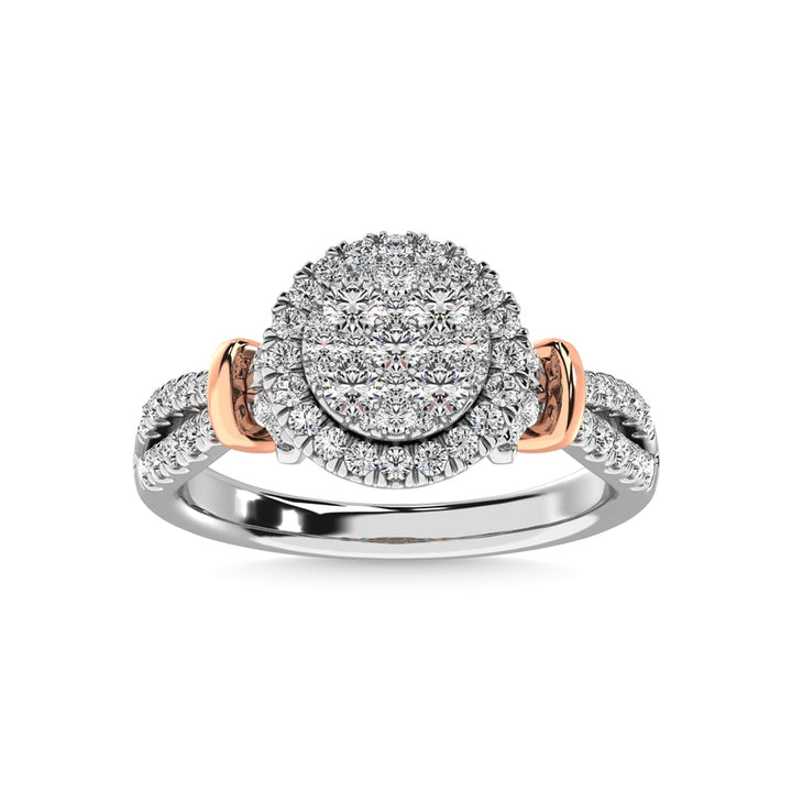 14K White Gold 3/4 Ct.tw Diamond Fashion Ring
