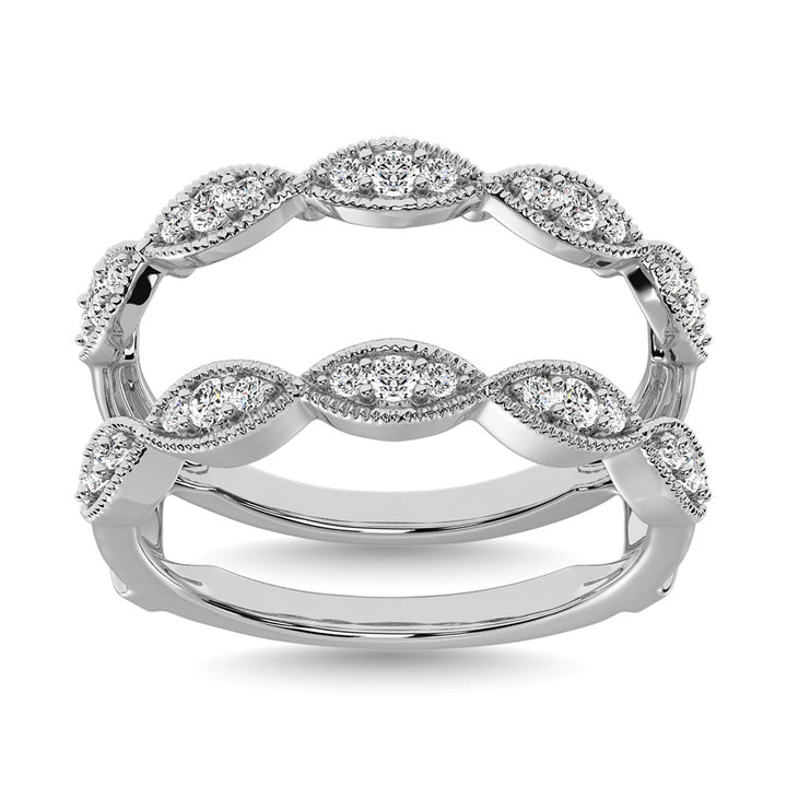 Diamond 1/2.Tw. Mens Machine Band in 14K White Gold