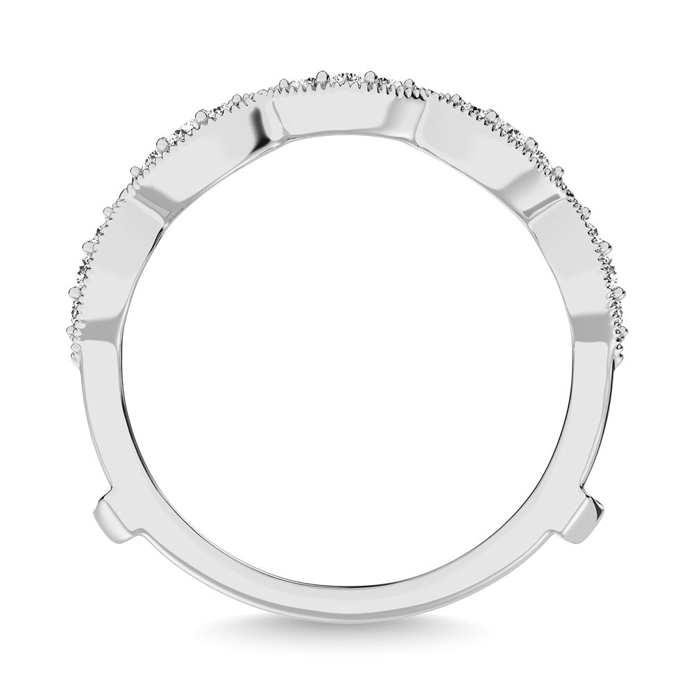 Diamond 1/2.Tw. Mens Machine Band in 14K White Gold