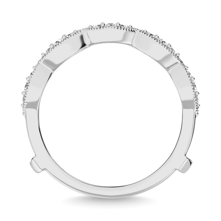 Diamond 1/2.Tw. Mens Machine Band in 14K White Gold