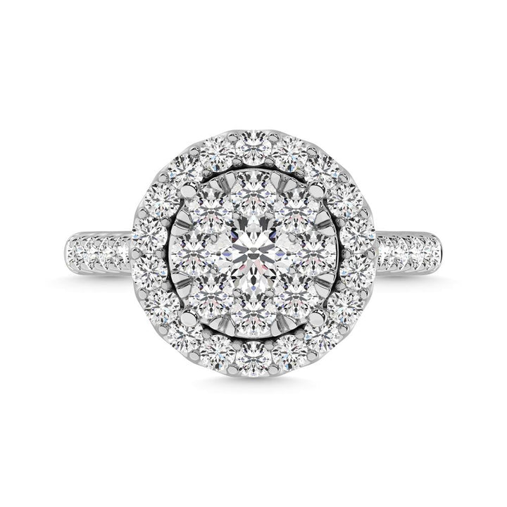 14K White Gold 1 Ct.tw Diamond Fashion Ring