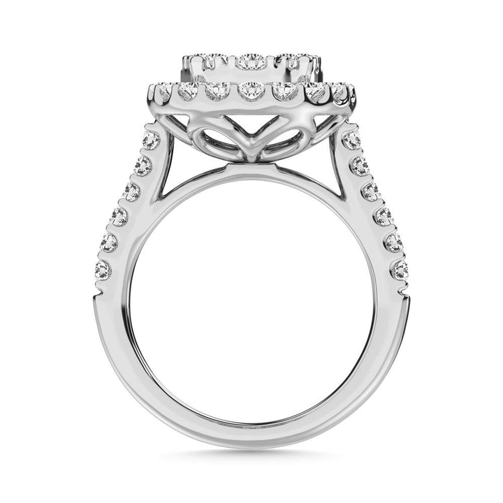 14K White Gold 1 Ct.tw Diamond Fashion Ring
