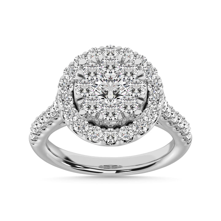 14K White Gold 2 Ct.tw Diamond Fashion Ring
