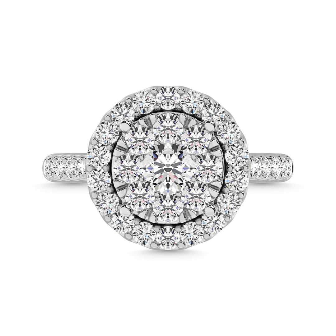 14K White Gold 2 Ct.tw Diamond Fashion Ring