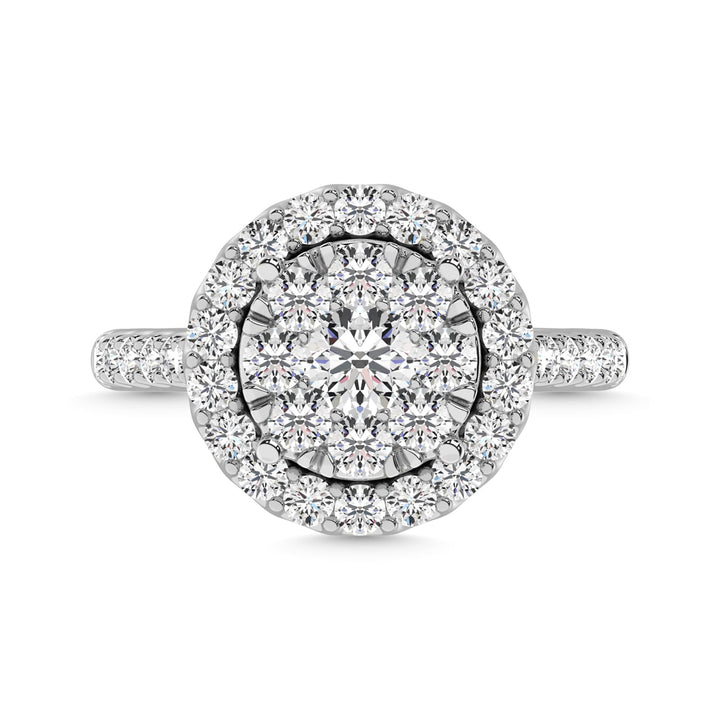 14K White Gold 2 Ct.tw Diamond Fashion Ring