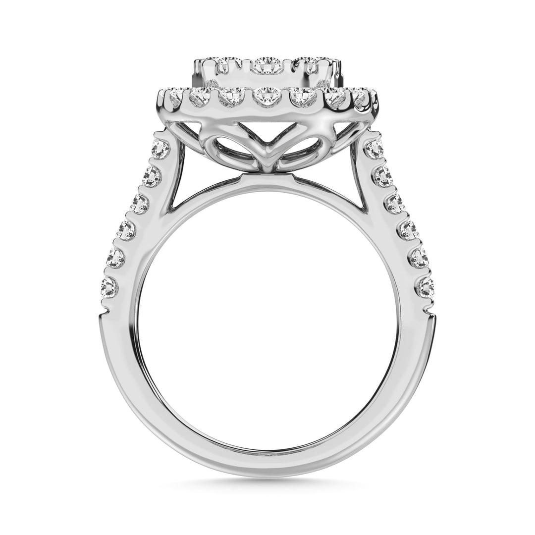 14K White Gold 2 Ct.tw Diamond Fashion Ring