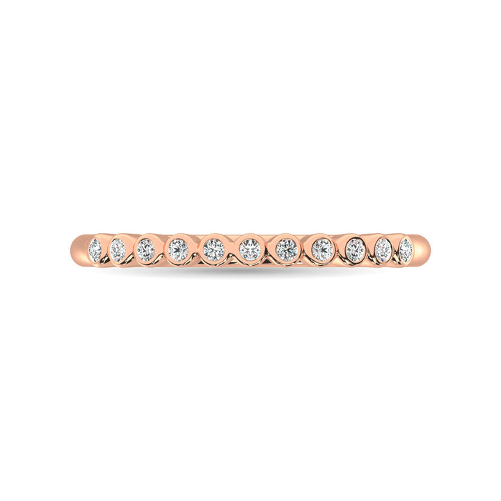 Diamond 1/20 Ct.Tw. Stackable Ring in 10K Rose Gold