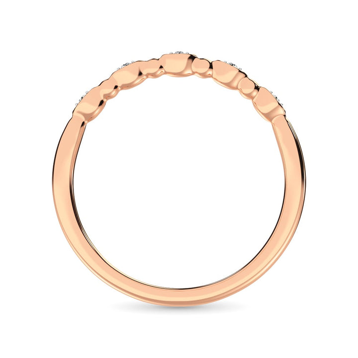 Diamond 1/20 Ct.Tw. Stack Band in 10K Rose Gold