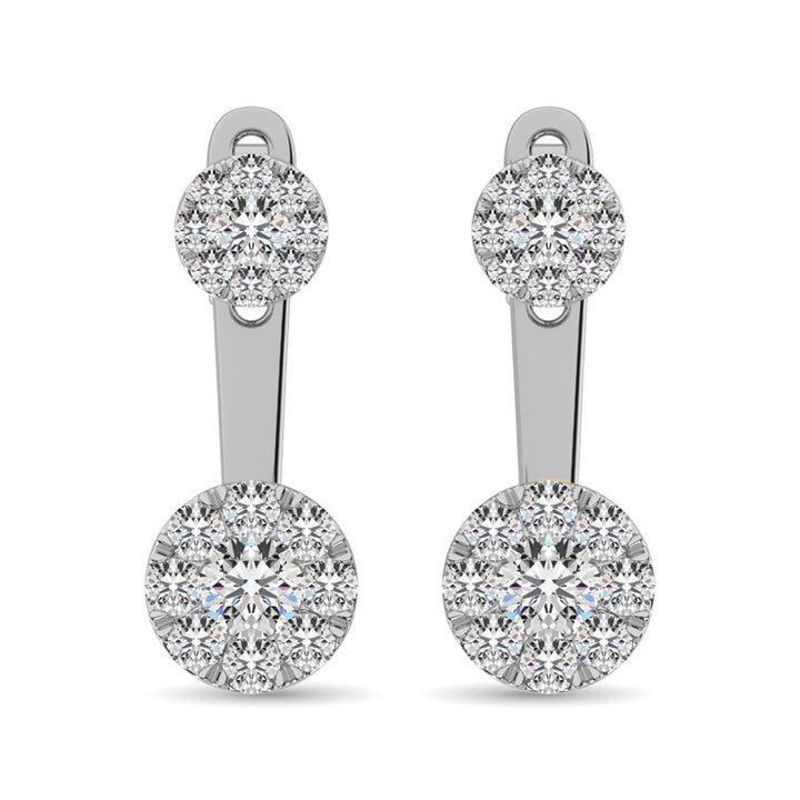 Diamond 1/2.Tw. Fashion Earrings in 10K White Gold