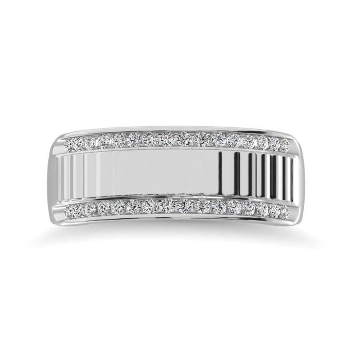Diamond 1/3 Ct.Tw. Mens Fusion Band in 10K Rose Gold