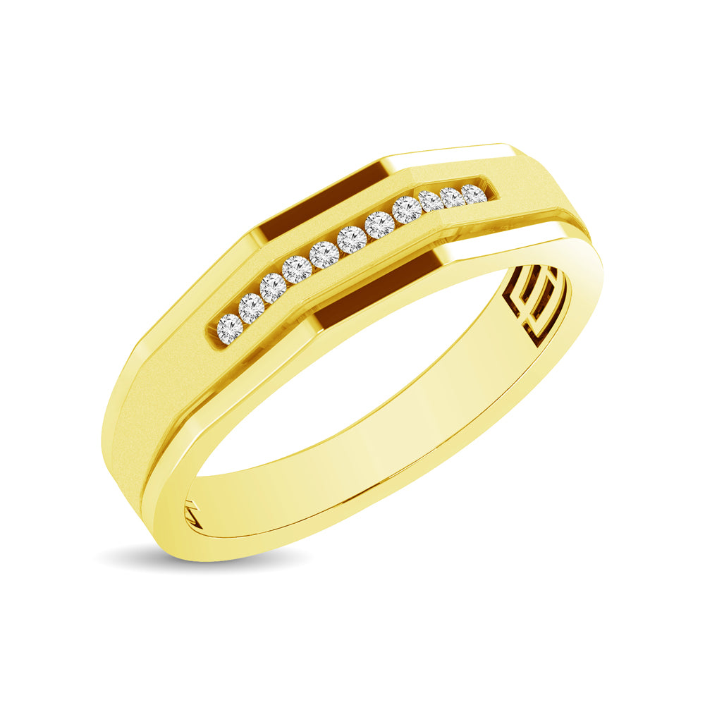Mens 1/10 Ct.tw Diamond Band in 10K Yellow Gold
