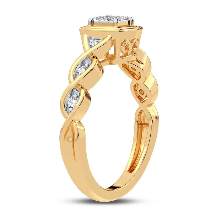 10K 0.13CT DIAMOND RING