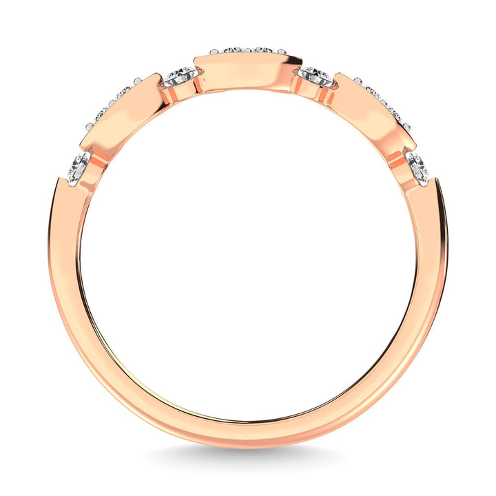 Diamond 1/5 Ct.Tw. Stack Band in 14K Rose Gold