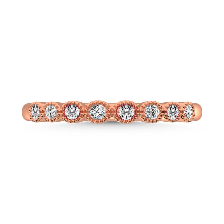 Diamond 1/6 Ct.Tw. Stack Band in 14K Rose Gold