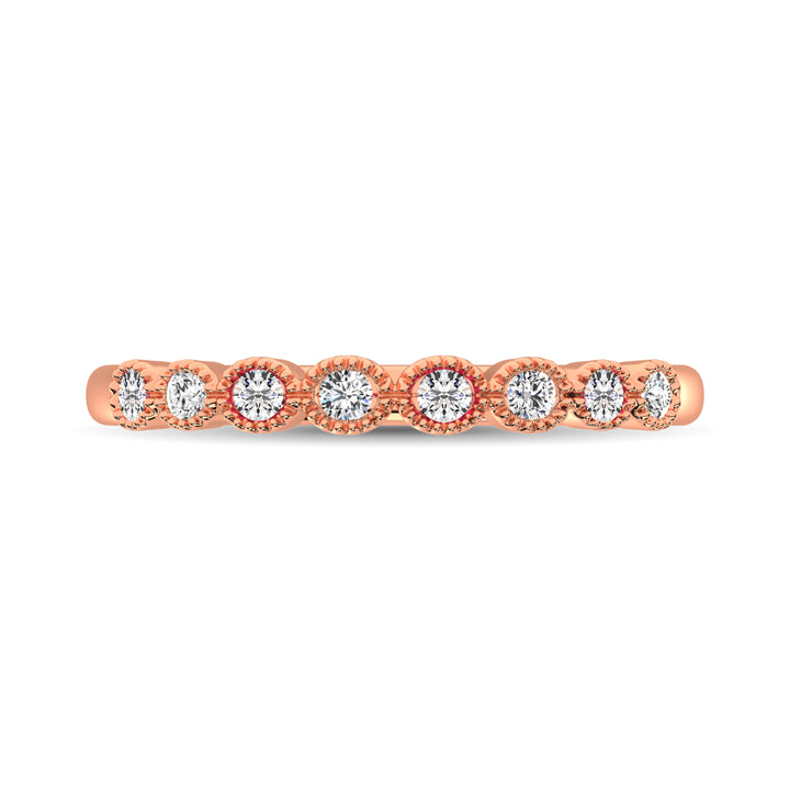 Diamond 1/6 Ct.Tw. Stack Band in 14K Rose Gold