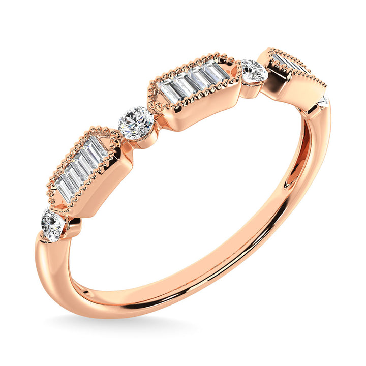Diamond 1/5 Ct.Tw. Anniversary Band in 14K Rose Gold
