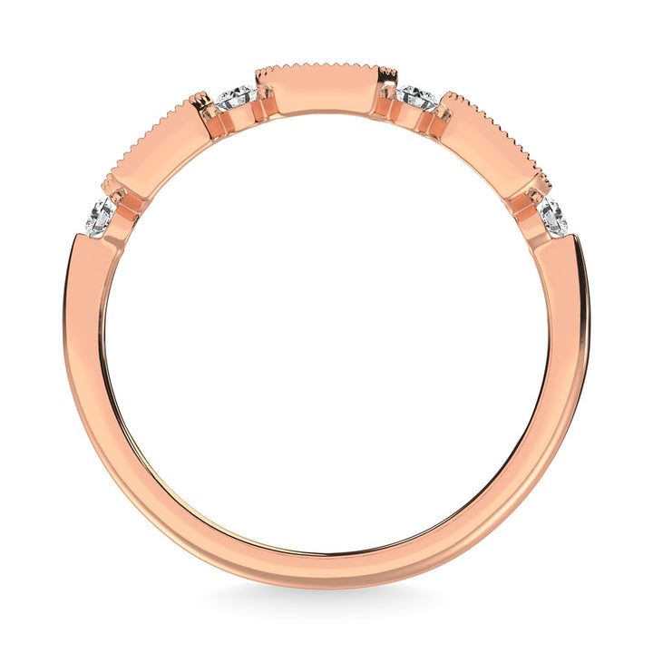 Diamond 1/5 Ct.Tw. Anniversary Band in 14K Rose Gold