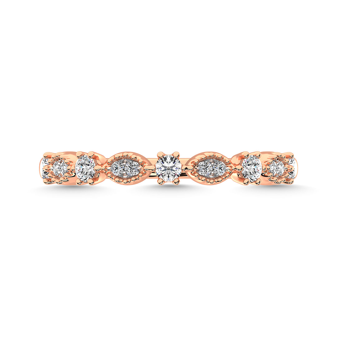 Diamond 1/4 Ct.Tw. Stackable Band in 14K Rose Gold
