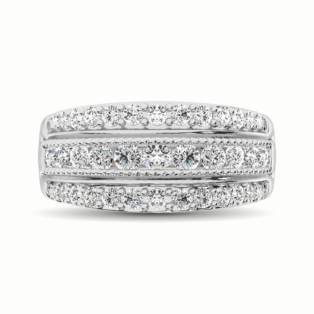 14K White Gold 1 Ct.Tw. Diamond Fashion Ring