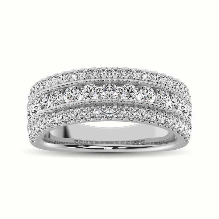 14K White Gold 1 1/3 Ct.Tw. Diamond Anniversary Ring