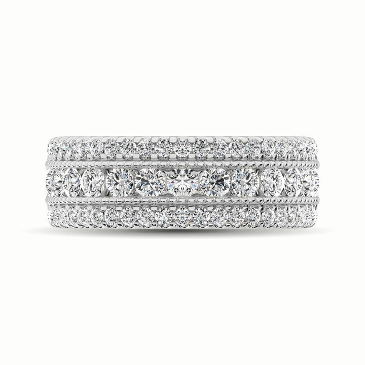 14K White Gold 1 1/3 Ct.Tw. Diamond Anniversary Ring