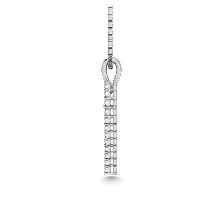 Sterling Silver 1/10 Ct.Tw. Diamond Heart Pendant