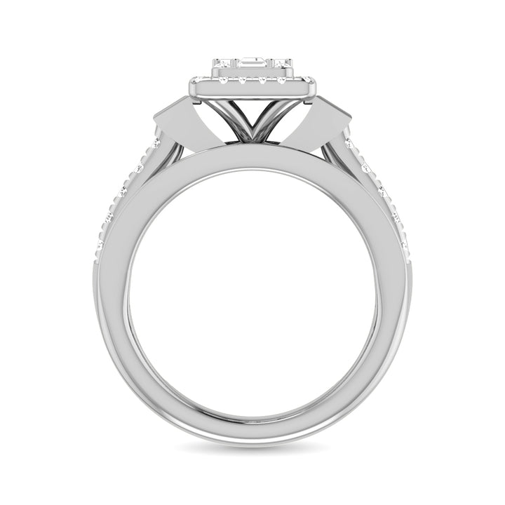 Diamond 1 Ct.Tw. Engagement Ring in 14K White Gold