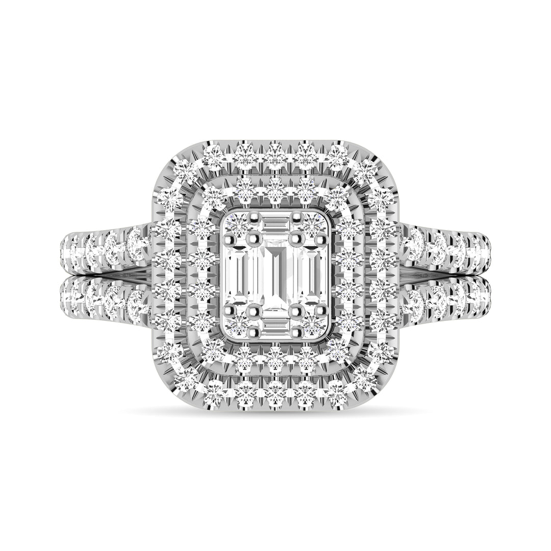 Diamond 1 Ct.Tw. Engagement Ring in 14K White Gold