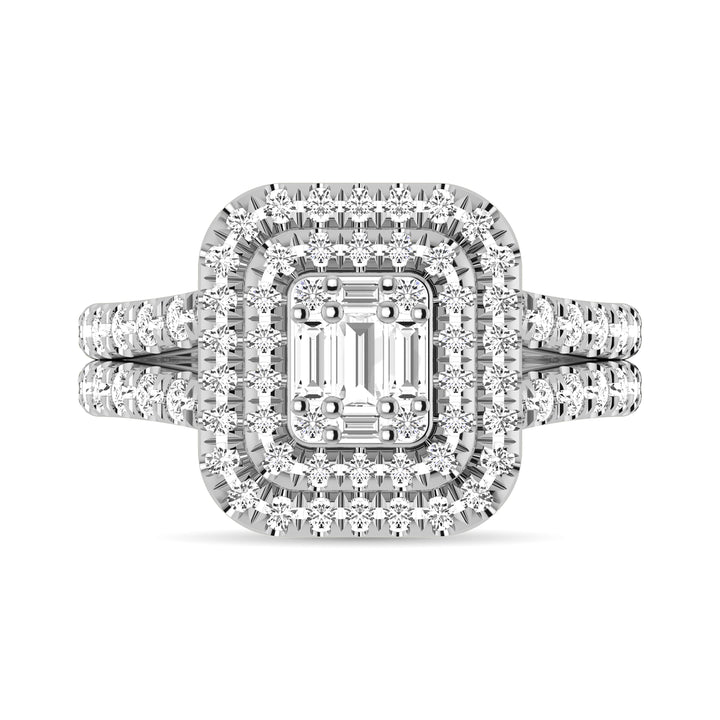 Diamond 1 Ct.Tw. Engagement Ring in 14K White Gold