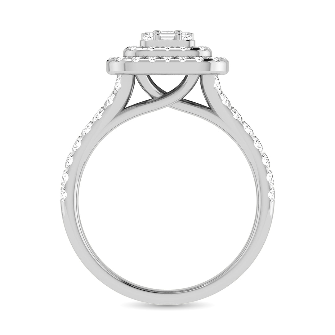 Diamond 1 Ct.Tw. Engagement Ring in 14K White Gold