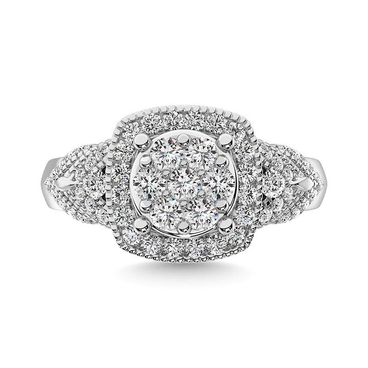 Diamond  1 Ct.Tw. Engagement Ring in 14K White Gold