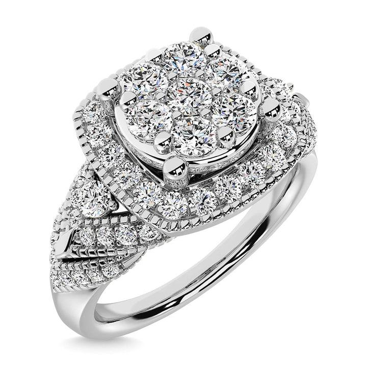 Diamond  1 Ct.Tw. Engagement Ring in 14K White Gold