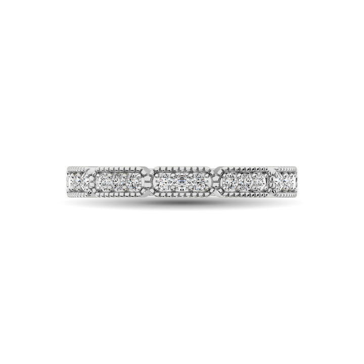 14K White Gold 1/5 Ct.tw Diamond Band