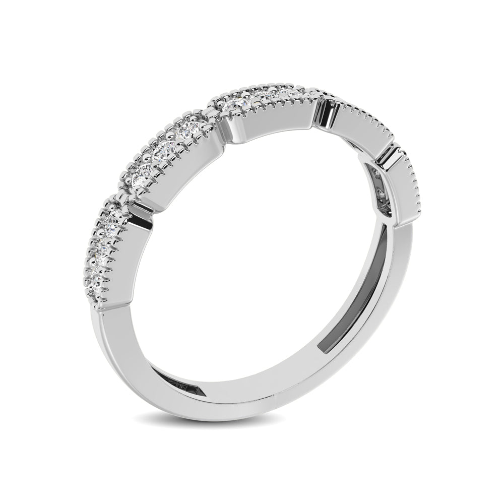14K White Gold 1/5 Ct.tw Diamond Band